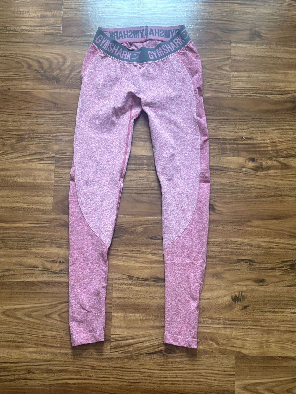 Gymshark Kids Pink Heather Seamless Leggings
